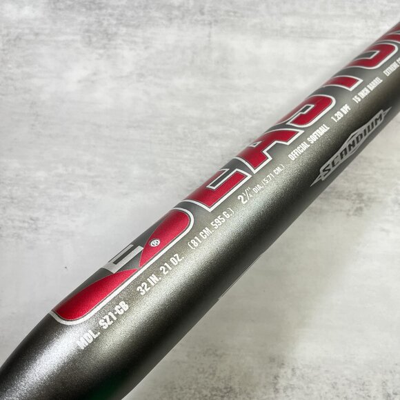 Easton C-Core Redline SZ1-CB SC500 32" | 21 oz | 2 1/4" Scandium Softball Bat - Picture 7 of 9